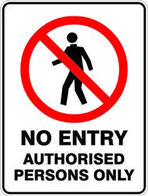 Imagine Printing Solutions NO ENTRY Emergency Sign(Reflective Sign)