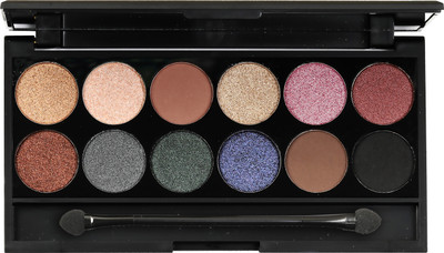 L'YON BEAUTY 12 COLOR PALETTE EYE SHADOW (SHADE 01) 12 g(Multicolor)