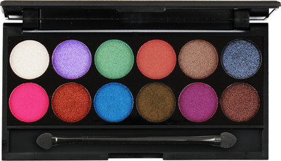 L'YON BEAUTY 12 COLOR PALETTE EYE SHADOW (SHADE 04) 12 g(Multicolor)