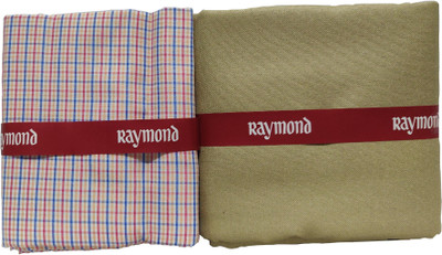 raymond-cotton-polyester-blend-checkered-solid-shirt-trouser-fabricunstitched