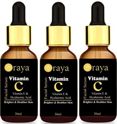 Oraya Vitamin C Face Serum For Skin Brightening, Skin Toning & Anti Ageing (30 ml)-Packof-3-Bottle-(90ml)(90)