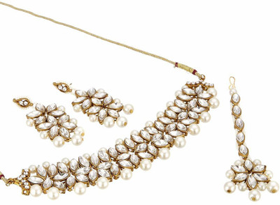 FARID ENTERPRISES Alloy Gold-plated Gold Jewellery Set(Pack of 1)