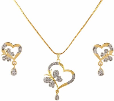 sunhari jewels Alloy Gold-plated Gold, Silver Jewellery Set(Pack of 1)