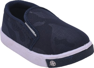 NEOBABY Boys & Girls Slip on Sneakers(Blue)