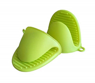 Bajud Enterprise Green Silicon Kitchen Linen Set(Pack of 2)