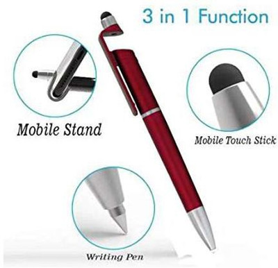 DAHUF Stylish Mobile Stand Ball Pen(Ink Color - Maroon)