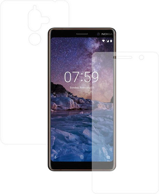 CASE CREATION Front and Back Screen Guard for Nokia 7 Plus(Pack of 2)