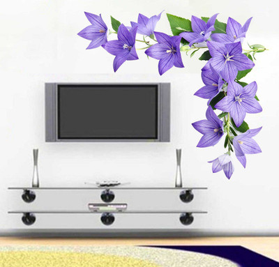 Littlebuds 70 cm Flower Removable Sticker(Pack of 1)