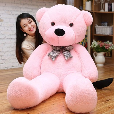 RSS very Soft Toys Lovable/Huggable Teddy Bear for Girlfriend/Birthday Gift/Boy/Girl cream 5 feet (151 cm) Pink  - 151 cm(Pink)