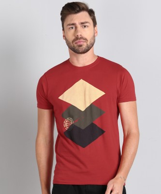 Pepe Jeans Graphic Print Men Round Neck Red T-Shirt
