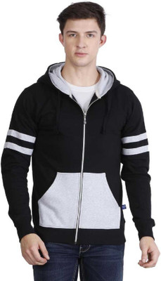 FASHNET Striped Men Hooded Neck Multicolor T-Shirt
