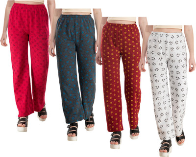 Indistar Regular Fit Women Multicolor Trousers