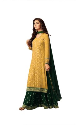 W ETHNIC Georgette Embroidered Salwar Suit Material