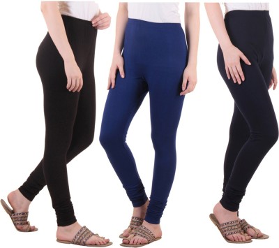 DIAZ Ankle Length  Ethnic Wear Legging(Dark Blue, Blue, Black, Solid)