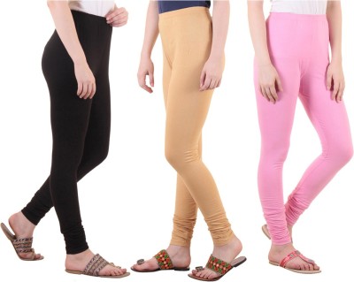 DIAZ Ethnic Wear Legging(Black, Pink, Beige, Solid)