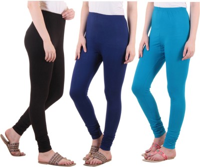 DIAZ Ethnic Wear Legging(Light Blue, Blue, Black, Solid)