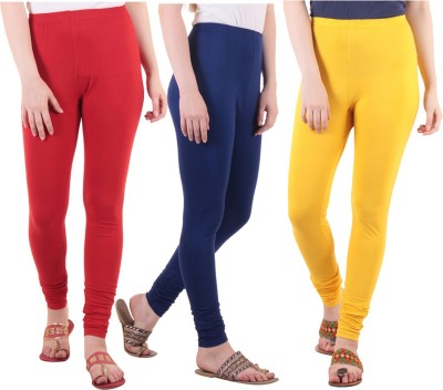 DIAZ Ethnic Wear Legging(Red, Blue, Yellow, Solid)