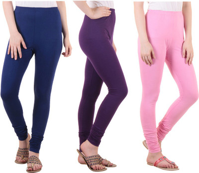 DIAZ Ethnic Wear Legging(Purple, Blue, Pink, Solid)