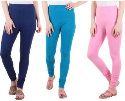 DIAZ Ethnic Wear Legging(Light Blue, Blue, Pink, Solid)