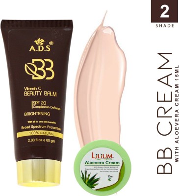 ads Vitamin C Brightning BB Cream-A1674-2 with Lilium Aloevera Cream(60 g)