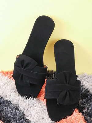 40 OFF on PKKART Casual Butterfly Tie Women Black Flats on