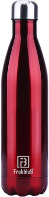 Frabble8 Vacuum Insulated Stainless Steel Classic Cola Water Bottle Thermos Hot and Cold 1000 ml Flask(Pack of 1, Red)