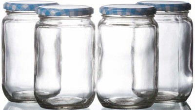 DEEP ENTERPRISE Glass Grocery Container  - 400 ml(Pack of 6, Clear)