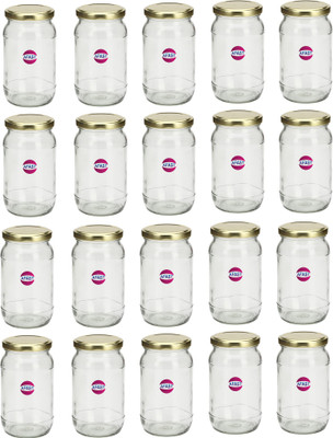 Somil Glass Utility Container  - 400 ml(Pack of 20, Clear)