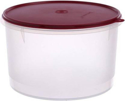TUPPERWARE Plastic Grocery Container  - 5000 ml(White, Maroon)