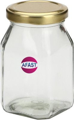 AFAST Glass Cookie Jar  - 250 ml(Clear)