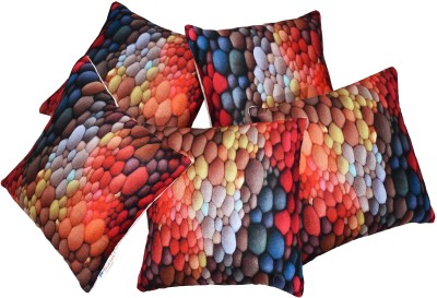 ZIKRAK EXIM Printed Cushions Cover(Pack of 5, 40 cm*40 cm, Multicolor)