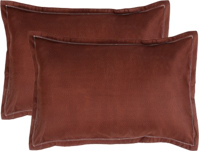 Dream Weaverz Cotton Pillows Cover(Pack of 2, 68.5 cm*45.7 cm, Brown)