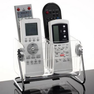 THEODORE 6 Compartments PLASTIC REMOTE CONTROL HOLDER(CLEAR)