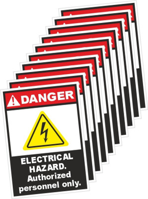 rangvishwa Electrical Hazard Authorized Personnel Only Emergency Sign