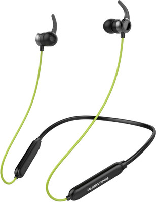 Ambrane ANB-33 Bluetooth Headset  (Black, Neon, In the Ear)