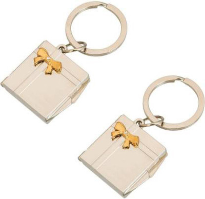 ZYZTA Square shaped Double photo Frame Keychain Pack of 2 Key Chain