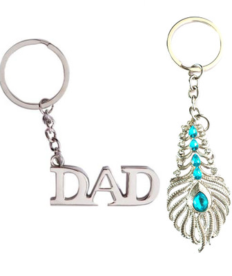 Meeko.com silver dad & omg key chain 02 Key Chain