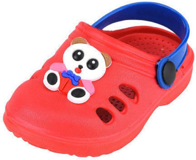 NEOBABY Boys Sling Back Clogs(Red , 3.5 - 4 Years)