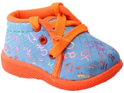 NEOBABY Boys & Girls Lace Sneakers(Orange)
