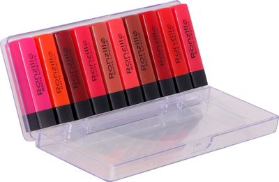 RONZILLE Pocket Matte Mini Lipstick Set of 10 Lipstick(Mulitolor, 22 g)