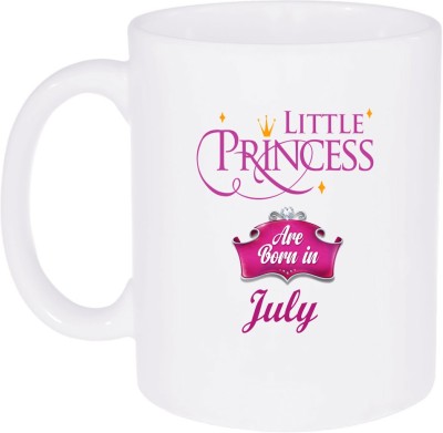 Shieldsmore Ceramic Little Princess Are Born In July Ceramic Ceramic Coffee Mug(325 ml)