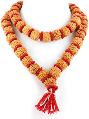 SRAK FIVE FACE RUDRAKSHA KANTHA Wood Chain