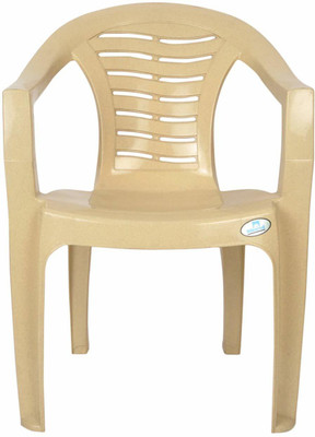 Restomatt Plastic Outdoor Chair(Beige)