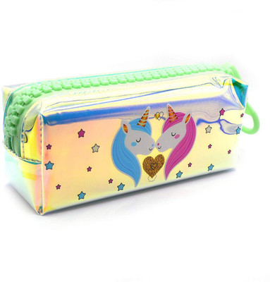 prisma collection NA Unicorn Art Plastic Pencil Box(Set of 1, Yellow)