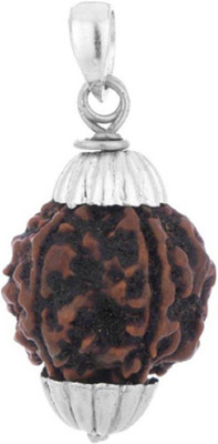 Gems Jewels Online Gems Jewels Online Natural Certified Five Mukhi Rudraksha Beads Pendent Beads Wood Pendant