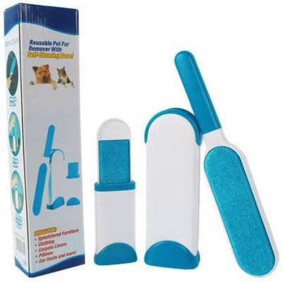 Bestellan Reusable Washable Pet Fur & Lint Remover Brush, Brush Dog Cat Hair Remover Brush from Clothing and Sofa Cleaning Brush Wet and Dry Duster Set Basic Comb for  Dog, Cat