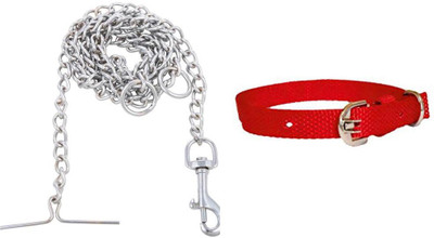 PetZilla 152 cm Dog Chain Leash(Silver)