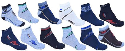 PinKit Men Ankle Length(Pack of 6)