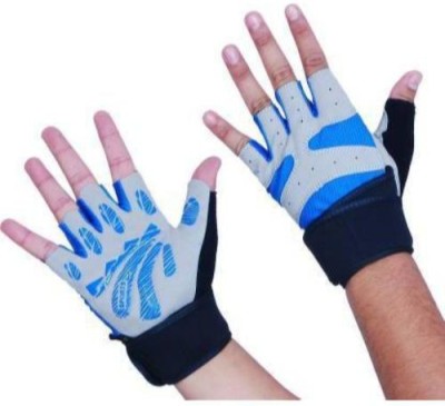 zaysoo GYM GLOVES WITH EXTRA HOLD AND WRIST SUPPORT Gym & Fitness Gloves(Blue)