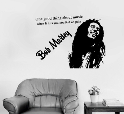 Littlebuds 70 cm Bob_Marley Removable Sticker(Pack of 1)